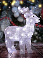 ЭРА ENIOF - 15 Фигура акриловая Олень, 50 LED, 10 мерцающих LED, 31*13*37 см, IP20 Б0051953 фото