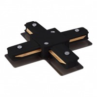 Elektrostandard TRC-1-1-X-BK / Коннектор X-образный для однофазного шинопровода (черный) a039586 фото