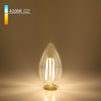 Elektrostandard BLE1426/ Светодиодная лампа Свеча 9W 4200K E14 (CW35 прозрачный) a050132 фото