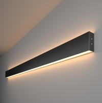 Elektrostandard 101-100-40-128 / Линейный светодиодный накладной двусторонний светильник 128см 50W 3000K черная шагрень a042920 фото