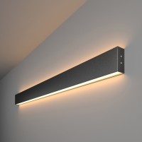 Elektrostandard 101-100-40-103 / Линейный светодиодный накладной двусторонний светильник 103см 40W 3000K черная шагрень a042917 фото