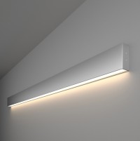 Elektrostandard 101-100-30-128 / Линейный светодиодный накладной односторонний светильник 128см 25W 4200K матовое серебро a041484 фото