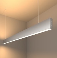 Elektrostandard 101-200-40-128 / Линейный светодиодный подвесной двусторонний светильник 128см 50W 3000K матовое серебро a041492 фото