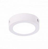 ST112.542.06 Светильник настенно-потолочный Белый LED 1*6W 4000K 370Lm Ra80 120° IP20 D110xH28 90-265V ST112.542.06 фото