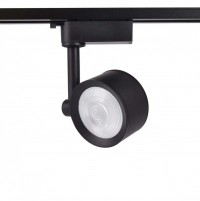 Трековый однофазный светодиодный светильник GL6391 BK черный LED 7W 4200K 24° GL6391 фото
