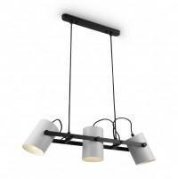 Loft Черно-белый Светильник подвесной FR4005PL-03WB фото