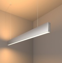 Elektrostandard 101-200-40-103 / Линейный светодиодный подвесной двусторонний светильник 103см 40W 3000K матовое серебро a041520 фото