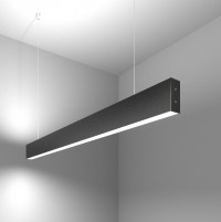 Elektrostandard 101-200-40-103 / Линейный светодиодный подвесной двусторонний светильник 103см 40W 6500K черная шагрень a042944 фото