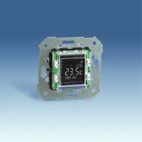 Simon 75 Мех Термостат с таймером цифровой, ЖК дисплей, 8А 230В, S27,82,82N,82C,88, механизм 75817-39 фото