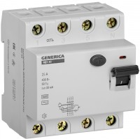 IEK GENERICA УЗО ВД1-63 4Р 25А 30мА MDV15-4-025-030 фото