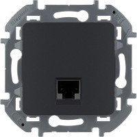 Legrand информационная розетка RJ 45 - категория 6 - UTP - Inspiria - антрацит 673833 фото