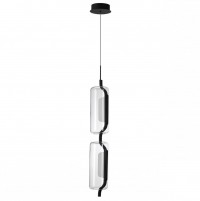 5003/20L L-VISION ODL23 283 черный матовый/прозрачный/стекло Подвес LED 20W 3000K KAVIA 5003/20L фото