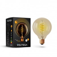 Voltega VG10-G95GE27warm4W-FB Шар диммируемый  GOLD G95 Е27 4W 2000К 7076 фото