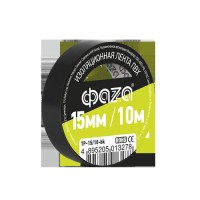 ФАZA Изолента 15/10 Изолента ПВХ 15мм * 10м черная .5013278 фото