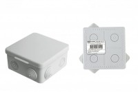 TDM Распаячная коробка ОП 80х80х50мм, крышка, IP54, 7вх. инд. штрихкод SQ1401-0512 фото