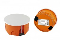 TDM Распаячная коробка СП D80х40мм, крышка, пл. лапки, IP20, инд. штрихкод, SQ1403-1925 фото