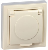 IEK KVARTA Роз. 1ая с з/к РСбш10-3-ККм-44 16А IP44 крем. KV-R16-16-44-K33 фото