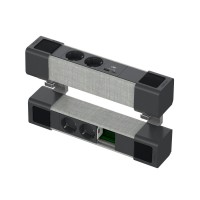 Schneider Electric US+ Блок на струбцинах Верх(2хРоз+2USB A/C) Низ(2хРоз+место д/RJ) АНТР/СЕР.ТКАНЬ INS44405 фото