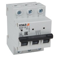 КЭАЗ Выключатель автоматический модульный ВА47-29-3C40-УХЛ3 (4,5кА) 318293 фото
