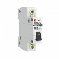 EKF Basic ВА 47-29 Автоматический выключатель  (B) 1P  25А 4,5кА mcb4729-1-25-B фото