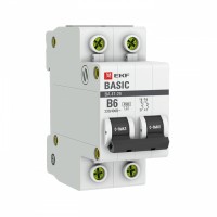 EKF Basic ВА 47-29 Автоматический выключатель  (B) 2P  6А 4,5кА mcb4729-2-06-B фото