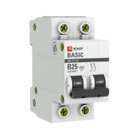EKF Basic ВА 47-29 Автоматический выключатель  (B) 2P  25А 4,5кА mcb4729-2-25-B фото