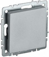 IEK Brite Base алюминий заглушка c суппортом BR-PL10-K47 фото