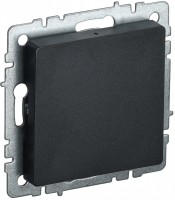 IEK Brite Base чёрный заглушка c суппортом BR-PL10-K02 фото