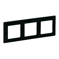 Legrand Valena Life Black рамка антрацит 3-постовая универсальная 754253 фото