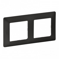 Legrand Valena Life Black рамка графит 2-постовая универсальная 754272 фото