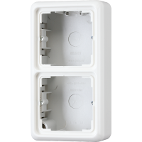JUNG CD 500/CD plus Белая Коробка для накладного монтажа 2-ая с рамкой CD582AWW фото