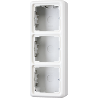 JUNG CD 500/CD plus Белая Коробка для накладного монтажа 3-ая с рамкой CD583AWW фото