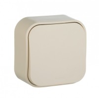 Legrand Quteo бежевый выключатель 1-клавишный 10А 782230 фото