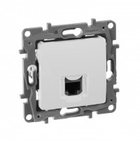 Legrand Etika белый розетка комп (RJ45) одинарная 5 категория  UTP 672241 фото