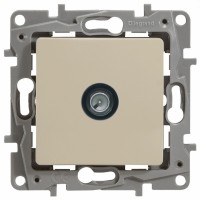 Legrand Etika слоновая кость розетка TV проходная, 15дБ 672363 фото