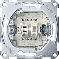 Schneider Electric Merten Механизм QuickFlex Выключателя 2-клавишного кнопочного, 2НО контакта MTN3155-0000 фото