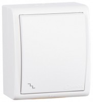 Simon 15 Aqua Белый Переключатель 1-клавишный наружный, IP54 1594201-030 фото