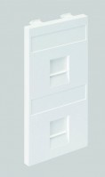 Simon Connect Белый Адаптер с крышками для RJ45 AMP,BRAND REX,CIMABOX,Cima-модуль 52x108мм S76B-9 фото