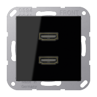 JUNG A 500 Черная Розетка HDMI 2-ая MAA1133SW фото