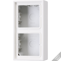 JUNG LS 990 Бежевая Коробка для накладного монтажа 2 ная LS582AW фото