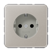 JUNG CD 500/CD plus Платина Розетка с/з безвинт. зажим CD1520PT фото