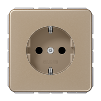 JUNG CD 500/CD plus Бронза Розетка с/з безвинт. зажим CD1520GB фото