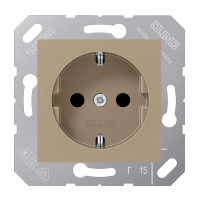 JUNG CD 500/CD plus Бронза Розетка Schuko 16А с пруж зажим для откидной крышки CD5120BFBB фото