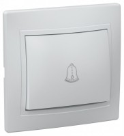 IEK KVARTA ВСп10-1-0-КБ Выключатель 1кл проход. 10А (белый) EVK12-K01-10-DM фото