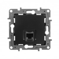 Legrand Etika антрацит розетка компьютерная 1-ая RJ45, категория 5е UTP 672641 фото