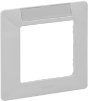 Legrand Etika алюминий рамка 1-ая с держателем для маркировки 672556 фото