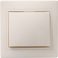 IEK KVARTA ВСк10-1-0-ККм Выключатель 1кл кноп. 10А (кремовый) EVK13-K33-10-DM фото