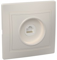 IEK KVARTA РК10-ККм Розетка 1местн. комп. (кремовый) EKK10-K33-DM фото