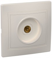 IEK KVARTA РТВ10-ККм Розетка 1местн. телевиз. (кремовый) EAK10-K33-DM фото