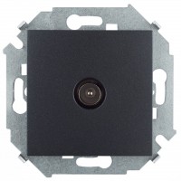 Simon 15 Графит Розетка TV одиночная, винт. зажим 1591475-038 фото